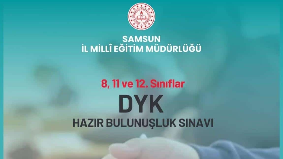 DYK kurslarımıza yönelik hazırbulunuşluluk sınavı